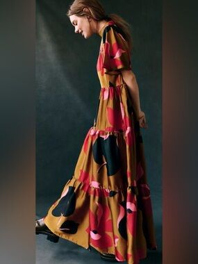 Anthropologie Corey Lynn Calter Gianna Tiered Maxi